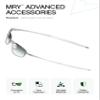Mryok 2 Pair Replacement Earsocks Kits for Oakley Square Wire 2 (2014) - White & Black view 3