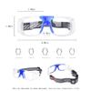 SooGree Basketball Soccer Football Sports Goggles Training Glasses Protective Eyewear Goggles Anti Fog Lens for Men Adults Safety Glasses (Blue) view 2