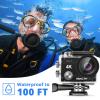 Dragon Touch Action Camera Vision 3 4K 20MP Underwater Waterproof Camera with Remote 170 Wide Angle WiFi Sports Cam with Mounting Accessories Kit view 3