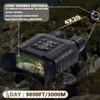 Digital Infrared Night Vision Binoculars 4X20 Zoom 1640 ft Viewing Range IR Camera with 4" LCD Screen Take High-Definition Photos Videos Features for Hunting Surveillance with 32GB TF Card view 4
