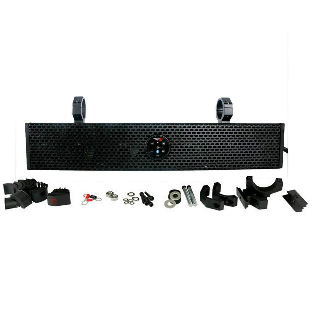 Cerwin Vega SB4X 100W RMS 6 4" Speaker 1" Tweeter Waterproof Soundbar Bluetooth System Black