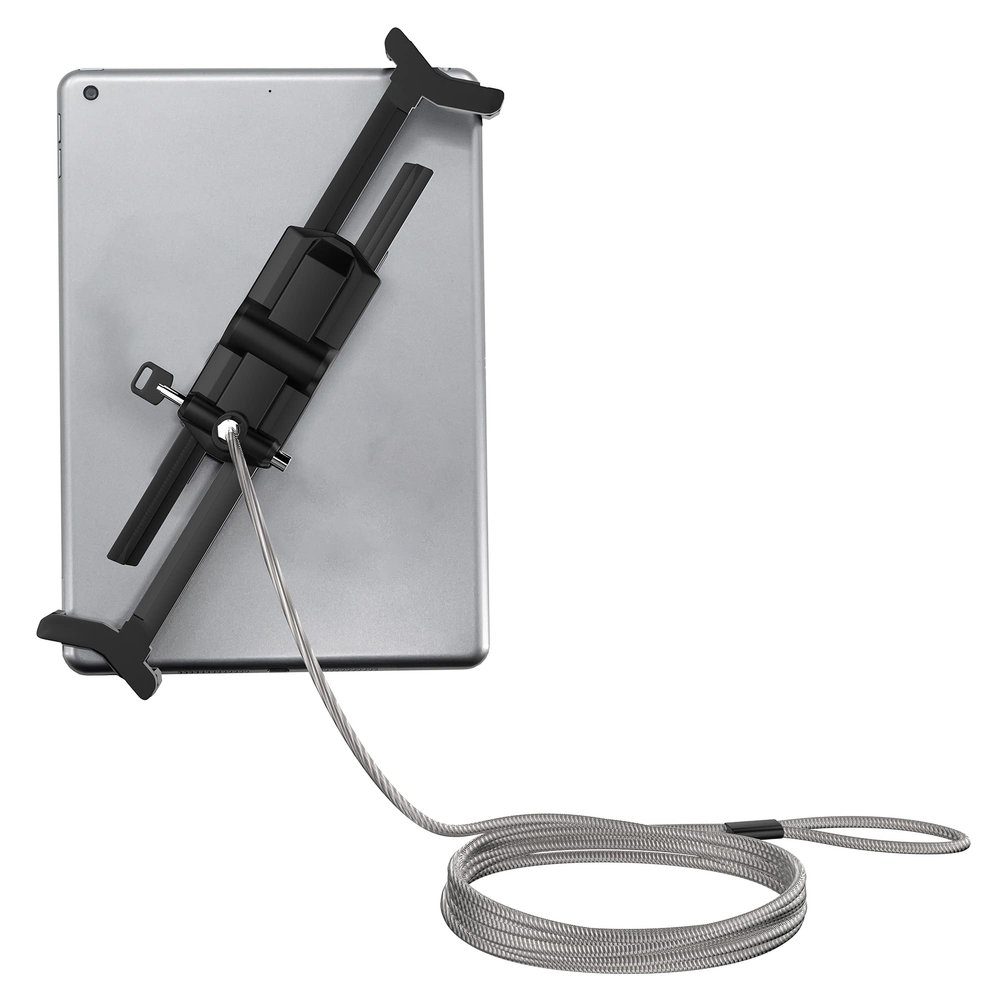 Anti-Theft Grip CTA Adjustable Security Grip with Hand Strap for iPad 10th Gen 10.9"- 7/8/9 Gen 10 - Air 4 - Pro 9.7"-12.9" - Surface Pro 4 -Surface Pro X & More - Black (PAD-ATGL2)