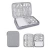 Electronics Organizer, Jelly Comb Electronic Accessories Case Portable Double Layer Cable Storage Bag for Cell Phone, Data Line, Power Bank, USB Flash Drive and More (Gray, Single Layer/Small)