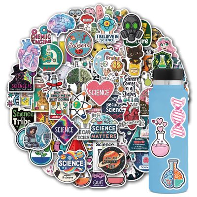 102 Pack Science Stickers for Teens,Laboratory Stickers,Chemistry Sticker,Biology Decals,Physics Sticker Lab Decals for Laptop Water Bottle Notebook Science Party Favors and Decor