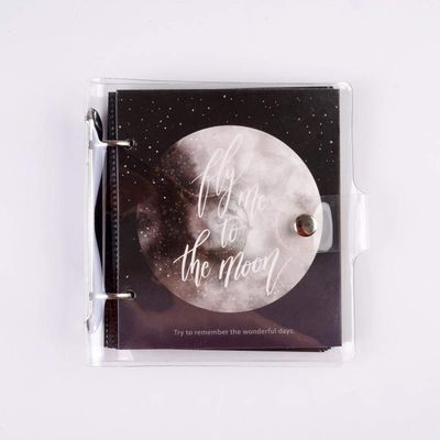 Ablus 100Pockets Mini Photo Album for Fujifilm Instax Mini 7s 8 8+ 9 25 26 50s 70 90 Instant Camera & Name Card (Black moon)