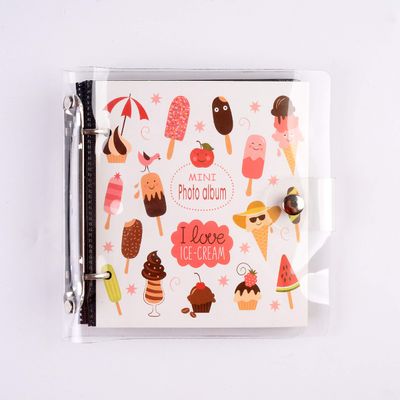 Ablus 100Pockets Mini Photo Album for Fujifilm Instax Mini 7s 8 8+ 9 25 26 50s 70 90 Instant Camera & Name Card (White ice cream)