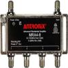 Antronix MRA4-8 Reliable Cable 4-Port TV/Antenna/HDTV/Internet Digital Signal Amplifier/Booster/Splitter with Passive Return, Black Coax Power Cable, F59 Terminators view 2