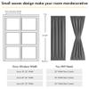 NICETOWN Grey French Door Curtains for Front Back Window Privacy view 2