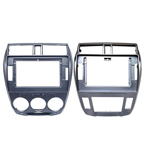 10.1 inch Car Radio Fascia Frame for Honda City Manual Auto AC 2008-2011 DVD GPS Navi Player Panel Dash Kit Installation Stereo Frame Trim Bezel