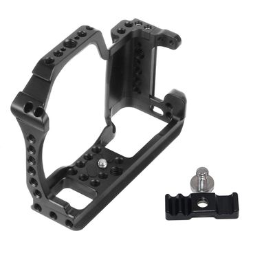 BGNing CNC Camera Cage Rig 15mm Rail Rod Clamp Follow Focus System Support Compatible with X-T3 /XT3 /XT2 /X-T2 SLR Photography Stabilizer (with Cable Clip)