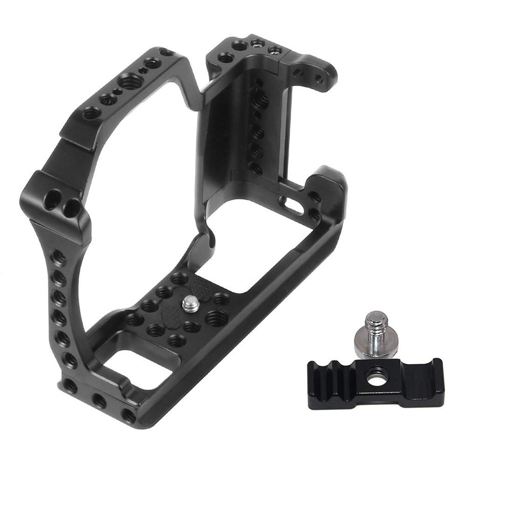 BGNing CNC Camera Cage Rig 15mm Rail Rod Clamp Follow Focus System Support Compatible with X-T3 /XT3 /XT2 /X-T2 SLR Photography Stabilizer (with Cable Clip)