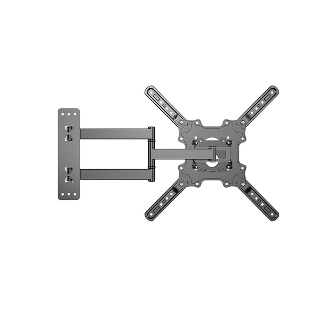 HKIDKK Full Motion TV Wall Mount Bracket Articulating Arms Swivels Tilts Extension for 26-55 Inch LED LCD Flat Curved Screen TVs