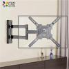 HKIDKK Full Motion TV Wall Mount Bracket Articulating Arms Swivels Tilts Extension for 26-55 Inch LED LCD Flat Curved Screen TVs view 3