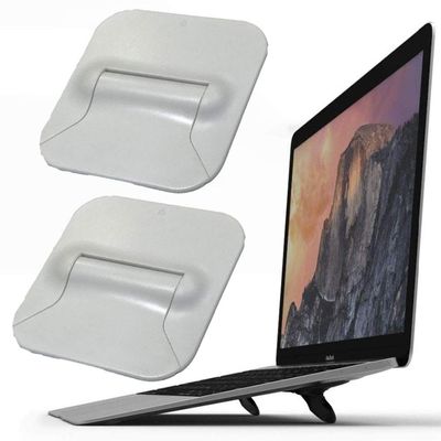 Keyboard Stand Lift Riser,Ergonomic Tilt Keyboard Prop Up Computer Elevator Stand Holder,Mini Invisible Phone Pad Laptop Stand,Foldable Travel Tablet Notebook Mount Cooler for MacBook Dell HP(2,White)