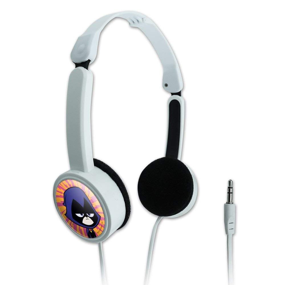 GRAPHICS & MORE Teen Titans Go! Raven Novelty Travel Portable On-Ear Foldable Headphones