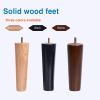 Walnut Color Solid Wood Sofa Legs,TV Cabinet,Support Legs,Bedside Table Legs,Coffee Table Legs,Wooden Legs,Furniture Raised Legs for Sofas,Beds,Armchairs,Etc. view 3