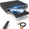 DVD Player, Region Free DVD Players for CD/DVD's, Compact DVD Player Supports NTSC/PAL System with AV Stable Outputs/USB 128G Input, Contains Remote Control and RCA Cable-Not Support HDMI view 1