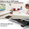 DVD Player, Region Free DVD Players for CD/DVD's, Compact DVD Player Supports NTSC/PAL System with AV Stable Outputs/USB 128G Input, Contains Remote Control and RCA Cable-Not Support HDMI view 4