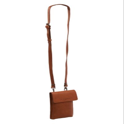 The Chesterfield Brand Wax Pull Up Andrea Leather Laptop Bag 11 cm, Cognac