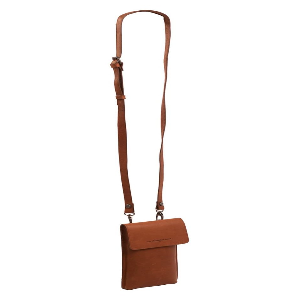 The Chesterfield Brand Wax Pull Up Andrea Leather Laptop Bag 11 cm, Cognac