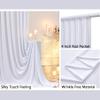 10ftx10ft White Wrinkle Free Backdrop Curtain for Wedding Parties, White Photo Background Curtains Backdrop Drapes for Birthday Baby Shower Anniversary Party Supplies view 3