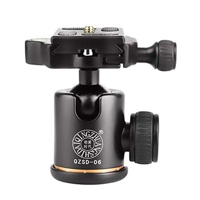 Aluminum 1/4"Screw Tripod Ball Head with Quick Release Plate for Camera