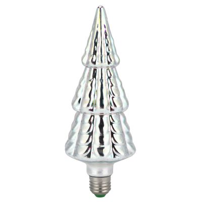 Aqur2020 3D Fireworks Effect LED Light Bulb, Christmas Tree Shape Lamp for Party Home Christmas Holiday Festival Decor