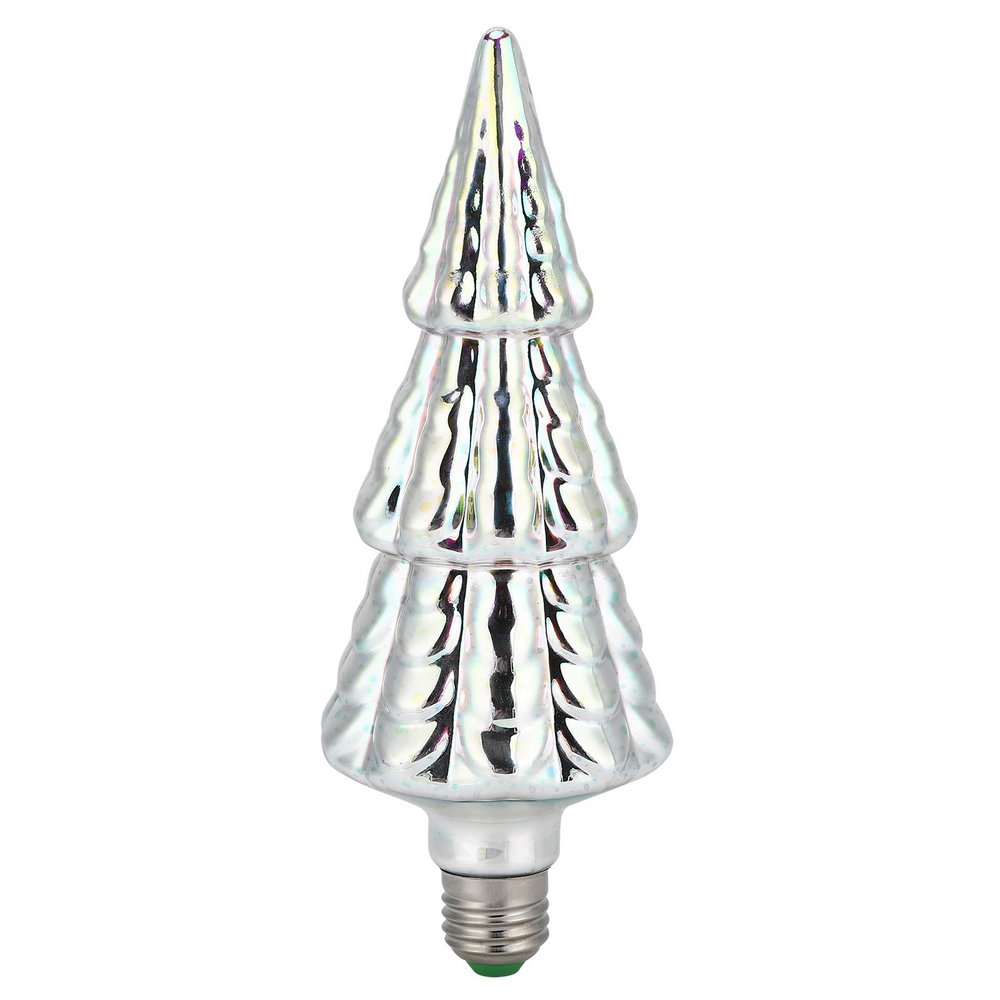 Aqur2020 3D Fireworks Effect LED Light Bulb, Christmas Tree Shape Lamp for Party Home Christmas Holiday Festival Decor