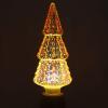 Aqur2020 3D Fireworks Effect LED Light Bulb, Christmas Tree Shape Lamp for Party Home Christmas Holiday Festival Decor view 2