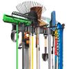 WALMANN Wall Mount Tool Organizer, Mop and Broom Holder, Garage Tools Storage Rack, Heavy Duty Garden Tool Storage Rack, Holds Up to 300 lbs view 1