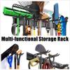 WALMANN Wall Mount Tool Organizer, Mop and Broom Holder, Garage Tools Storage Rack, Heavy Duty Garden Tool Storage Rack, Holds Up to 300 lbs view 2