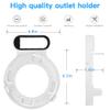 Outlet Mount for TP-Link Deco M5 Mesh WiFi Router, Space-Saving Wall Mount with Cord Management Function (No-Drill, 3 Pack) view 3