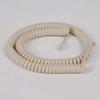 Cablesys Coiled Telephone Handset Cord for Use with PBX Phone Systems, VoIP Telephones - 12 Ft Uncoiled, Rj22, 1.5 Inch Lead on Both Ends, Ivory, 10-Pack view 2