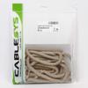 Cablesys Coiled Telephone Handset Cord for Use with PBX Phone Systems, VoIP Telephones - 12 Ft Uncoiled, Rj22, 1.5 Inch Lead on Both Ends, Ivory, 10-Pack view 3