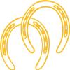 Decaltor Yellow Horseshoes - Laptop Stickers - 5" Vinyl Decal -Funny Laptop, Phone, Tablet Vinyl Decal Sticker,Bumper Sticker view 1