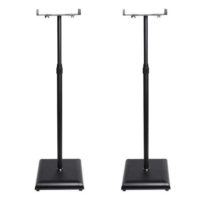 Audio Stand Speaker stand Metal surround speaker stand Computer audio bracket Lifting audio rack Applicable for living room theater meeting room Audio Stand ( Color : Black , Size : 24*29*(70-120)cm )
