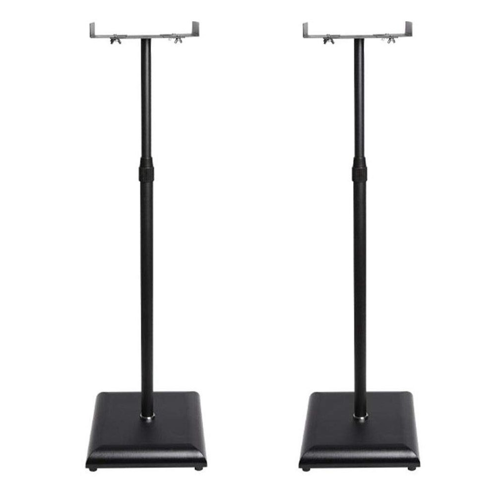 Audio Stand Speaker stand Metal surround speaker stand Computer audio bracket Lifting audio rack Applicable for living room theater meeting room Audio Stand ( Color : Black , Size : 24*29*(70-120)cm )