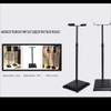 Audio Stand Speaker stand Metal surround speaker stand Computer audio bracket Lifting audio rack Applicable for living room theater meeting room Audio Stand ( Color : Black , Size : 24*29*(70-120)cm ) view 2