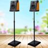 Audio Stand Speaker stand Metal surround speaker stand Computer audio bracket Lifting audio rack Applicable for living room theater meeting room Audio Stand ( Color : Black , Size : 24*29*(70-120)cm ) view 4