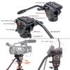 Cayer CF2451 Carbon Fiber 67 inches Professional Video Tripod Kit with SV5 Monopod Feet view 2