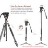 Cayer CF2451 Carbon Fiber 67 inches Professional Video Tripod Kit with SV5 Monopod Feet view 4