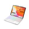 7 Color Backlight Keyboard Case for iPad 10.9 inch4th Gen 2020 with touchpad Built-in Pencil Holder Support Pencil Charging Smart Bluetooth Keyboard Cover for iPadAir4 (iPadAir42020, Silver) view 1