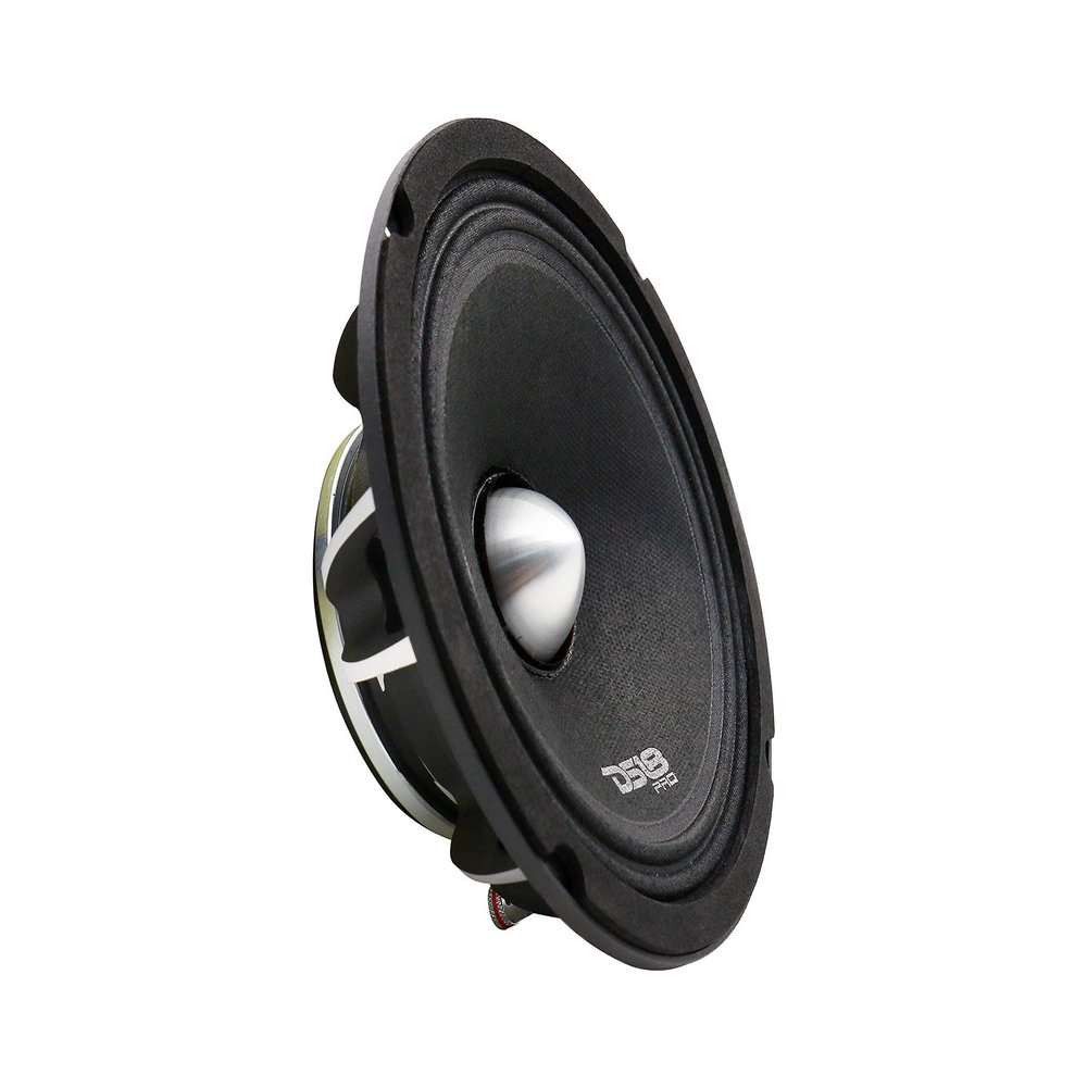 DS18 PRO-FR8NEO Loudspeaker- 8", Full-Range, Silver Aluminum Bullet, 500W Max, 250W RMS, 4 Ohms, Neodymium Magnet - The Most Elegant Neodymium Full Range Loudspeakers Available (Renewed)