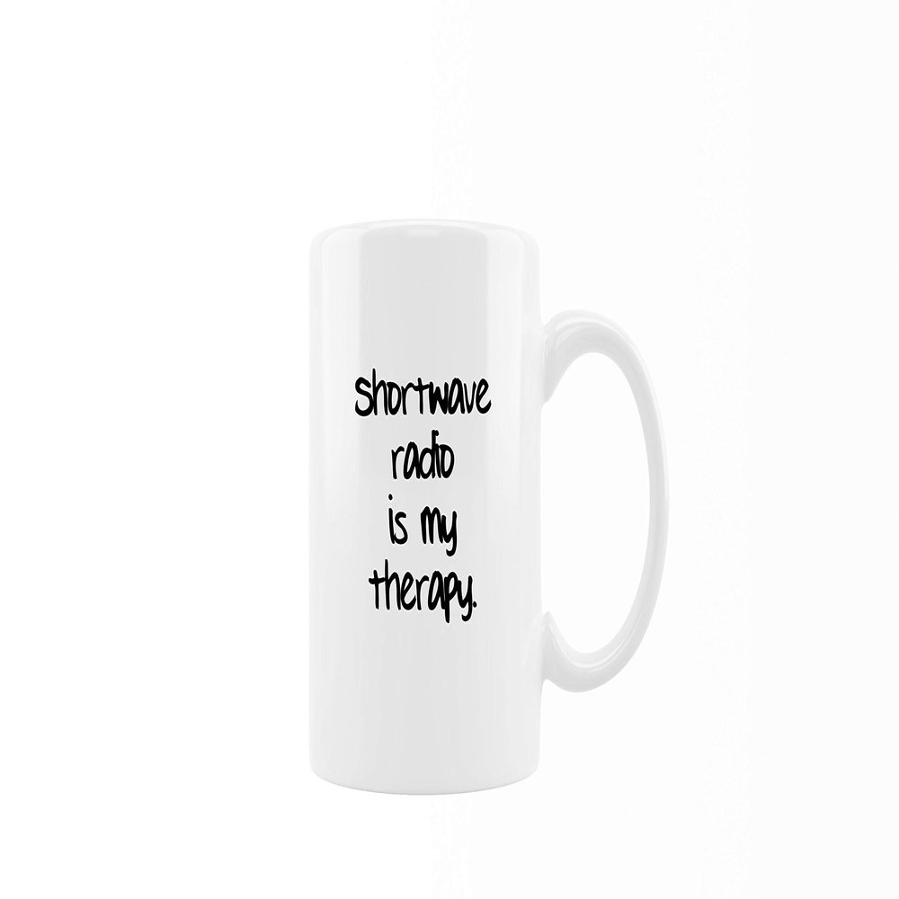 Ceramic Coffee Mug - Shortwave Radio Is My Therapy