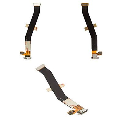 Flex Cable Repair Parts Replacement Compatible with Lenovo K910 Vibe Z, (Charge Connector, with Components)