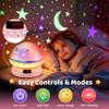MINGKIDS Toys for 3-8 Year Old Girls Boys,Star Night Light Projector with Hard Projection Cover, Timer&Rotation,2-9 Year Olds Kids Chritsmas Birthday Gifts view 4