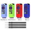(4-Pack) for 3600R TCL Roku TV Stick Remote Case Cover,TOLUOHU for TCL Roku Remote Control,Cover Roku Express Skin Sleeve Silicone Shockproof with Lanyard-for RCAL7R/3921/3800/3810-Roku Remote Cover view 2