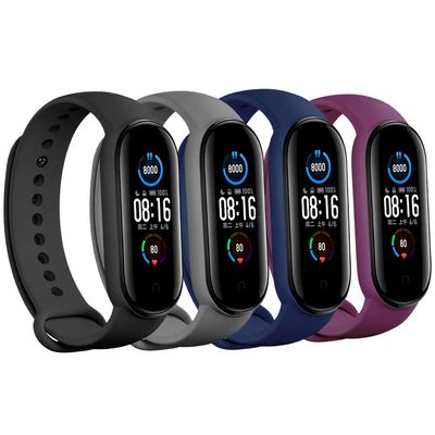 Baaletc Bands for Xiaom Mi Band 5 Strap/Mi Band 6 Band Strap/Amazfit Band 5 Strap Replacement Wristband Xiaomi Mi Band 5 Accessories Watch Band for Men Women Xiaomi 5 Wrist Band