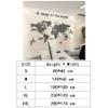 3D Wall Stickers - DIY World Map Wall Decal Sticker Murals for Living Room Bedroom TV Background Home Decorations(Grey, 120x60 cm) view 2