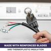 Thonapa 4 Prong Dryer Cord 6 Ft, 30 AMP Appliance Extension Cord with 4 Prong, NEMA 14-30 Plug, 10/4 SRDT 6 Foot, Black - US Veteran Owned Company view 3